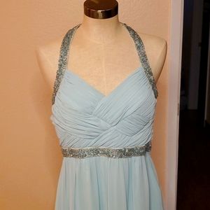 Calvin Klein Mint Green Floor Length Gown.